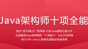 Java架构师-十项全能40周|对标阿里p8|完结无秘