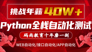 MS教育-Python全栈自动化VIP课程对标大厂标准|挑战年薪40万|价值7080元|完结无秘