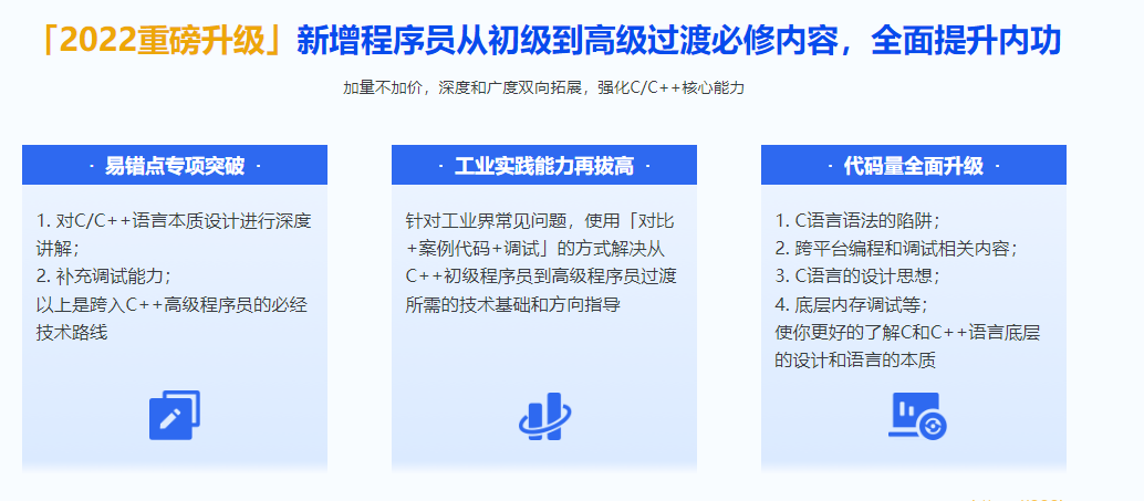 2022升级百度大牛带你结合实践重学C++|2022年|完结无秘