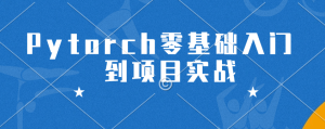 百战Pytorch零基础入门到项目实战
