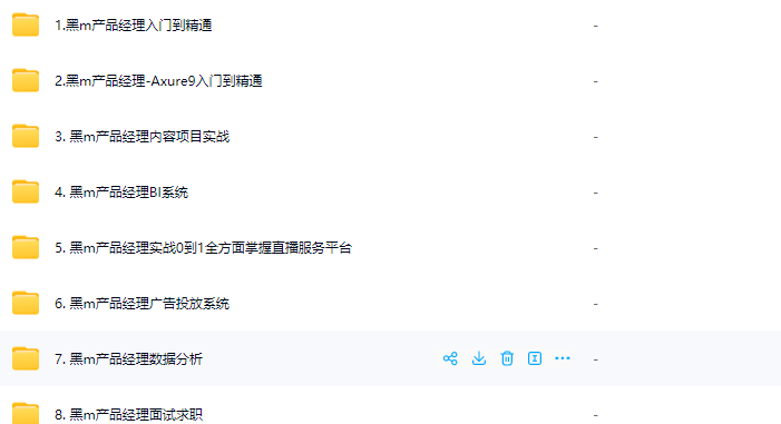 黑马产品经理V7.0