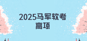 2025马军软考高项|持续更新中。。。