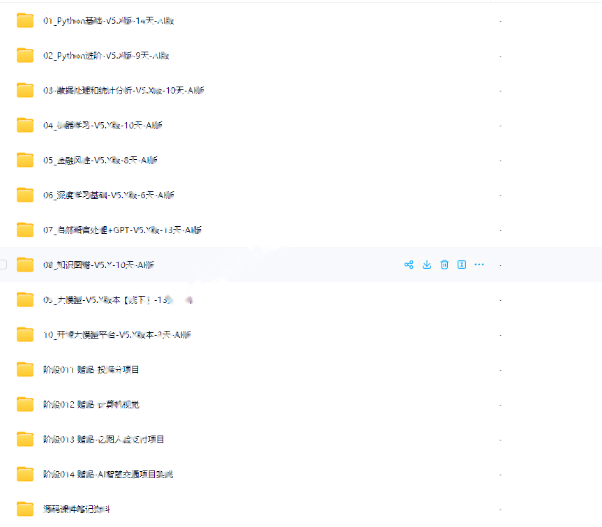黑马2025年python人工智能开发V5