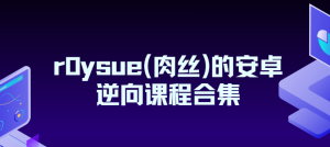 r0ysue(肉丝)的安卓逆向课程合集