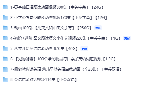 短句跟读学英语1675集【313G】